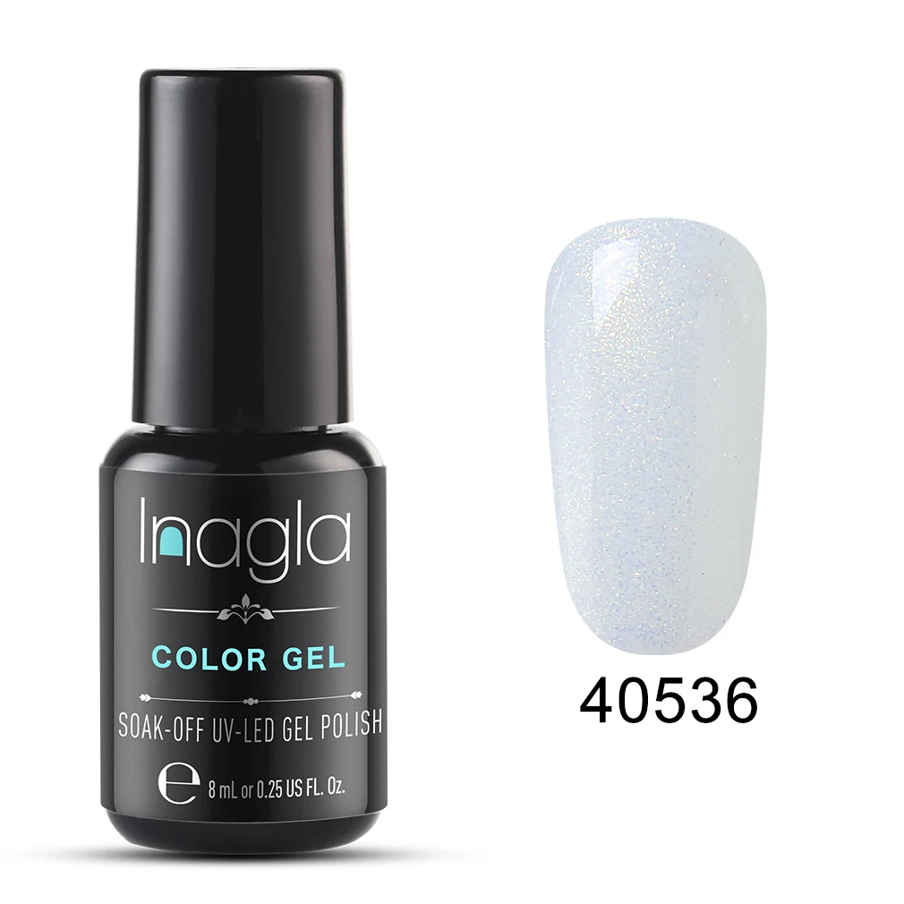 Inagla Гель-лак для ногтей высокое качество дизайн ногтей 79 горячая Распродажа цвет 8 мл впитываемый органический УФ светодиодный лак для ногтей - Цвет: 40536