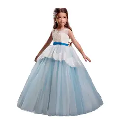 Платье arloneet с кружевами для девочек праздничное платье принцессы подарок для вашей дочери на день рождения 120-170 см для девочек