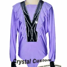 Одежда для фигурного катания на заказ для мужчин/мальчиков Модный бренд Vogue соревнования в фигурном катании костюм MR3131