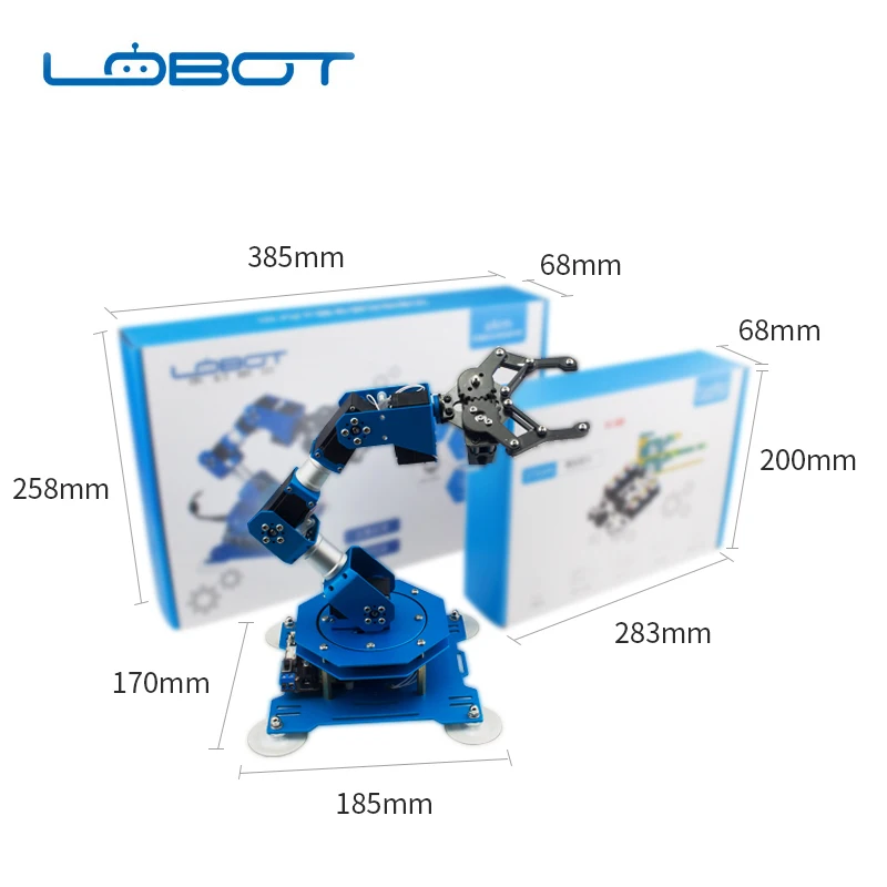 Industrial 6 DOF Robot Arduino Scratch Arm Serial Bus Micro Servo Infrared Remote Control RC Parts Robot Kit Industrial 6 DOF Robot Arduino Scratch Arm Serial Bus Micro Servo Infrared Remote Control RC Parts Robot Kit