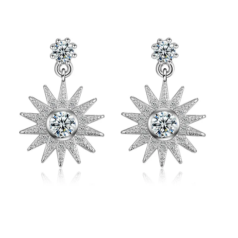 

Floral Daisy Lace Flower Stud Earrings for Women Wedding Fine Jewelry