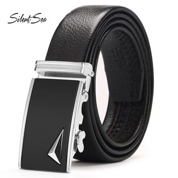 

New Men Genuine Leather Belts Automatic Buckle Belts Fashion Waist Strap Cowhide Men Belt Casual Waistband Male