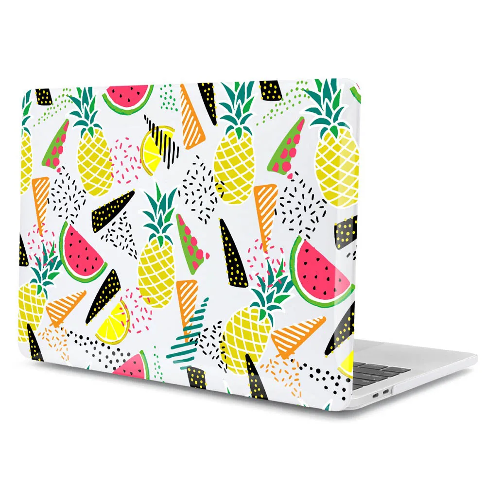 Летний стиль листьев узор Жесткий чехол для Macbook Air 11 12 13 Laptop Sleeve Mac book Pro 13 15 A1989 A1706 с retina - Цвет: SBL029