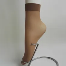 4 пары пакет Для женщин 40D трикотажные носки в одноцветное Цвет для сезон: весна–лето с усиленным носком дизайн, сильный и прочные носки