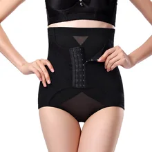 Высокая Талия корректирующий корсет Управление трусики прикладом утягивающий корсет бедра живот Enhancer Корректирующее белье нижнее белье трусы с крючками