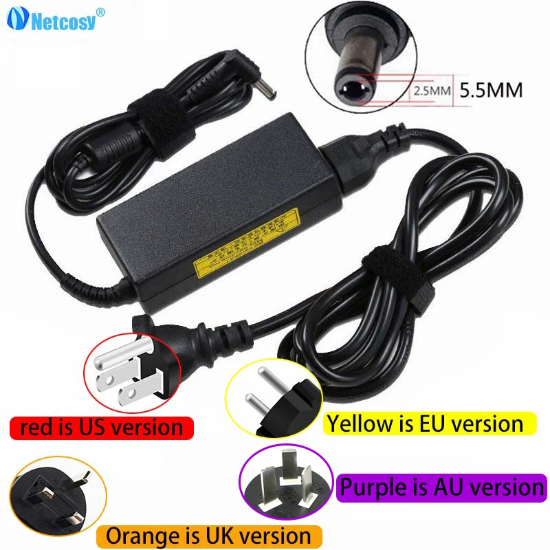

Netcosy New 19V 4.74A 90W 5.5*2.5 mm AC Adapter Power Charger For Asus A8 F8 X81 A43S A55V Laptop