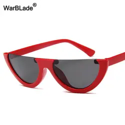 WarBLade Винтаж Для женщин Уникальный половина кадров «кошачий глаз» Модные женские прозрачные линзы солнцезащитные очки для женские очки