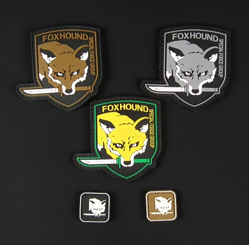 FOX HOUND Badge PVC Hook 3D Tactical Patch Combat Brassard Military Armband | Дом и сад