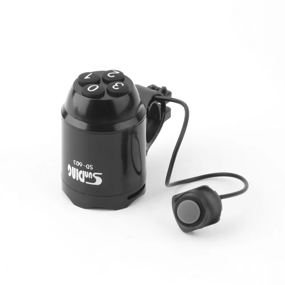 

Waterproof Electronic Bicycle Bell Handlebar Metal Ring Black Bike Bell Horn Sound Alarm Accessory Outdoor Protective Rings
