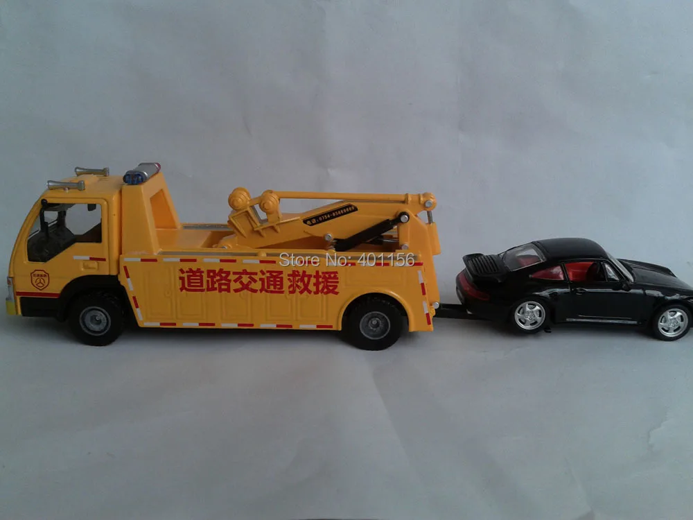 Peterbilt Tow Truck Wrecker Diecast Car Model Toy 1:43 15cm
