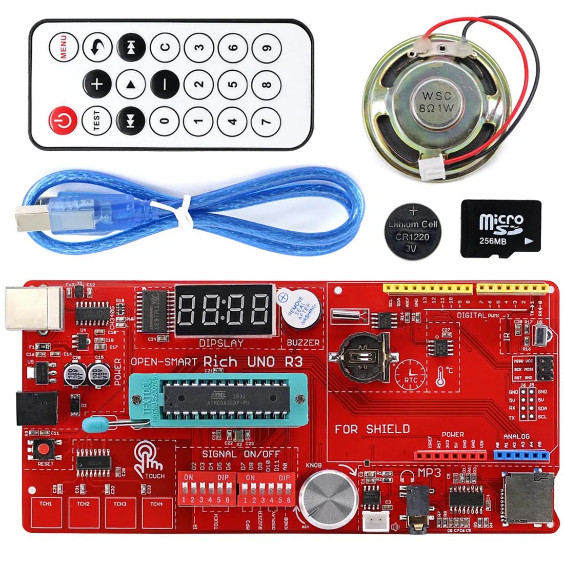 MODIKER DIY комплект для UNO R3 Atmega328P макетная плата модуль комплект с трубкой дистанционного управления для Arduino программируемые игрушки