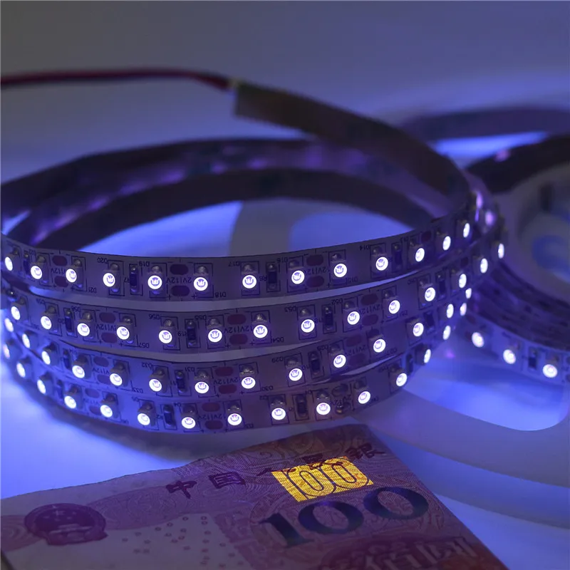 

LED Strips Black light Invisible 395-400nm UV Ultraviolet strip lights LED UV Tape lamp aquarium 3528 SMD DJ Fluorescence party
