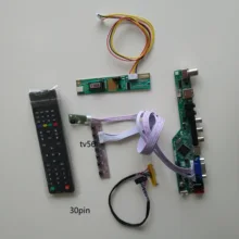TV HDMI USB VGA AV LCD LED AUDIO 1 CCFL lamps Controller kit display Board For 15.4″ LTN154X3-L01 1280*800 cable card