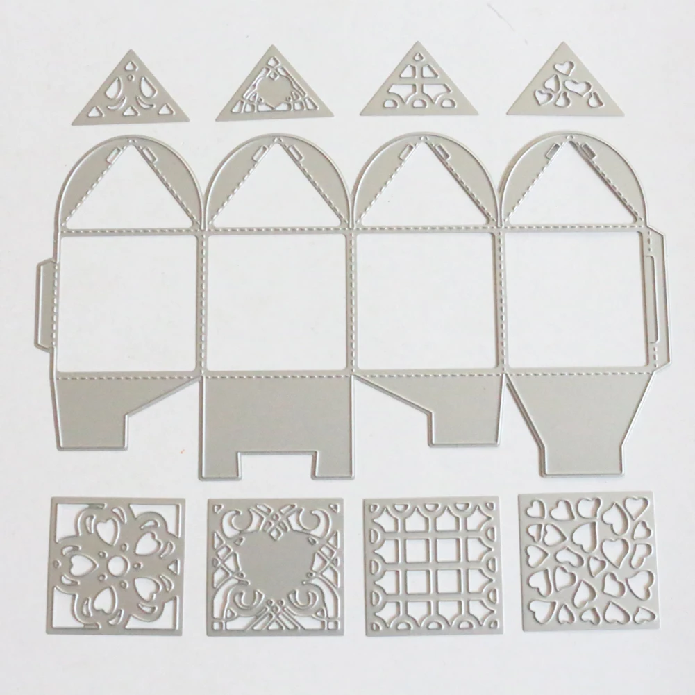 Полый цветок складная коробка формы металла резки штампы 3D DIY Скрапбукинг