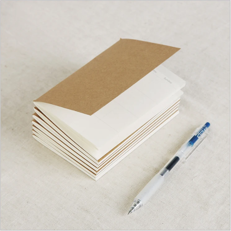 Traveler Notebook Refill Paper Insert Paper Inner Filling Paper Daily Memo Pad Mini Passport Size 9x12.5cm Traveler Notebook Refill Paper Insert Paper Inner Filling Paper Daily Memo Pad Mini Passport Size 9x12.5cm