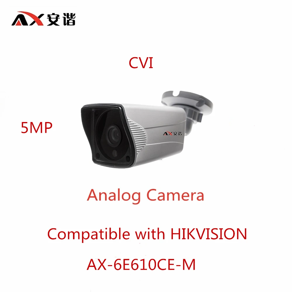 

ANXIE Analog Camera AX-6E610CE-M 5MP CVI Compatible with HIKVISION Day/Night switch, up to 20 m Surveillance & Security Camera