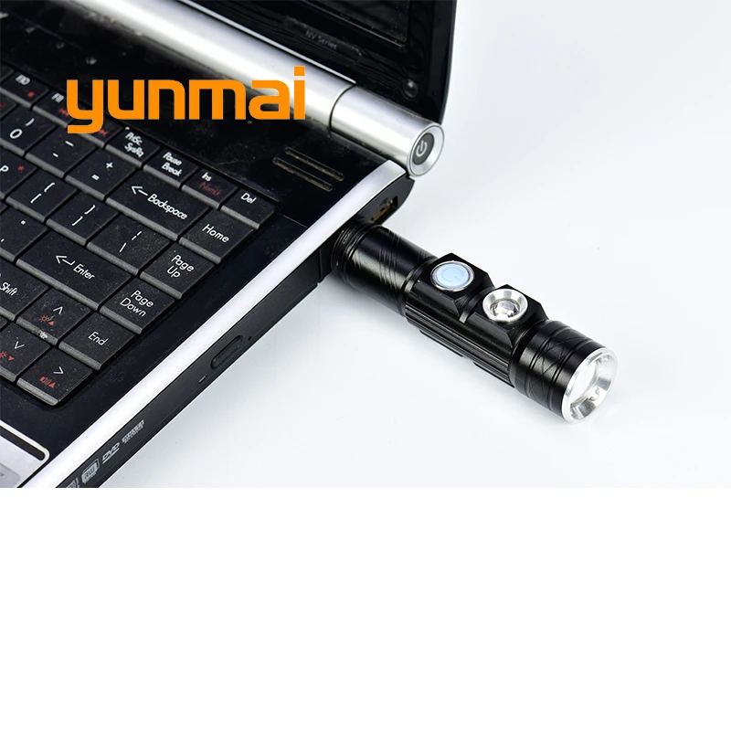 Yunmai портативный USB Перезаряжаемый флэш-светильник, Q5+ 395, УЛЬТРАКРАСНЫЙ фиолетовый светильник, черный светильник, УФ-лампа, водонепроницаемый светодиодный фонарь