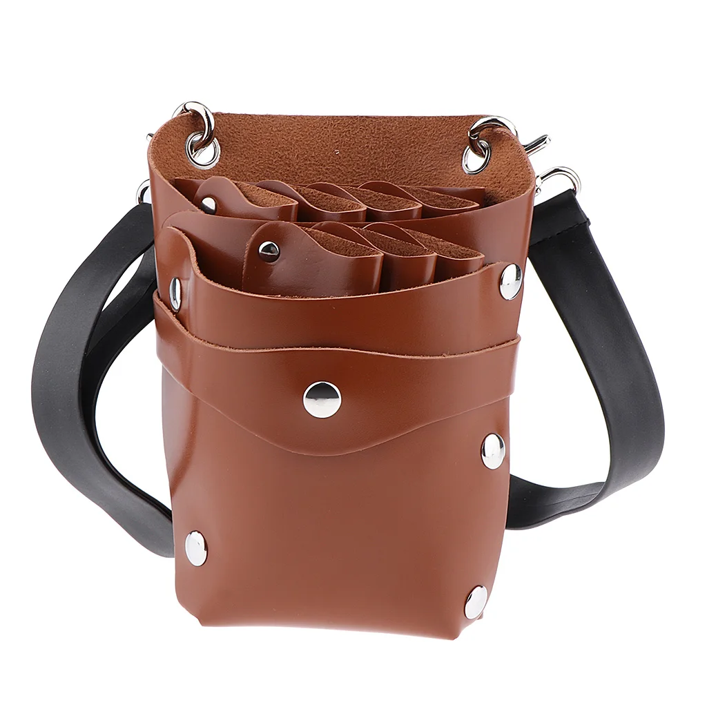 Scissors Pouch Holster with Belt, Salon Hair Stylist Barber Hair Scissors Beard Cut Shear Pet Hairdressing Tools Holder Case Bag