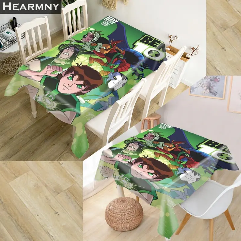 

Custom Ben 10 Tablecloth Kitchen Dining Table Decorations Home Rectangular Party Table Covers Office Plain More Size