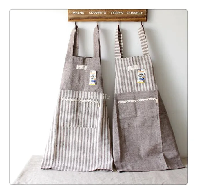 

1pc Japanese sty Sweetheart Retro Kitchen Apron Woman Cotton Cooking Cozinha Divertido Pinafore Apron Dress Vintage