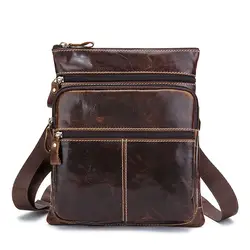Высокое качество кожи мужская сумка-почтальонка Для Мужчин's Повседневное плечо сумки «Кроссбоди» с отворотом Малый мужской коровья кожа
