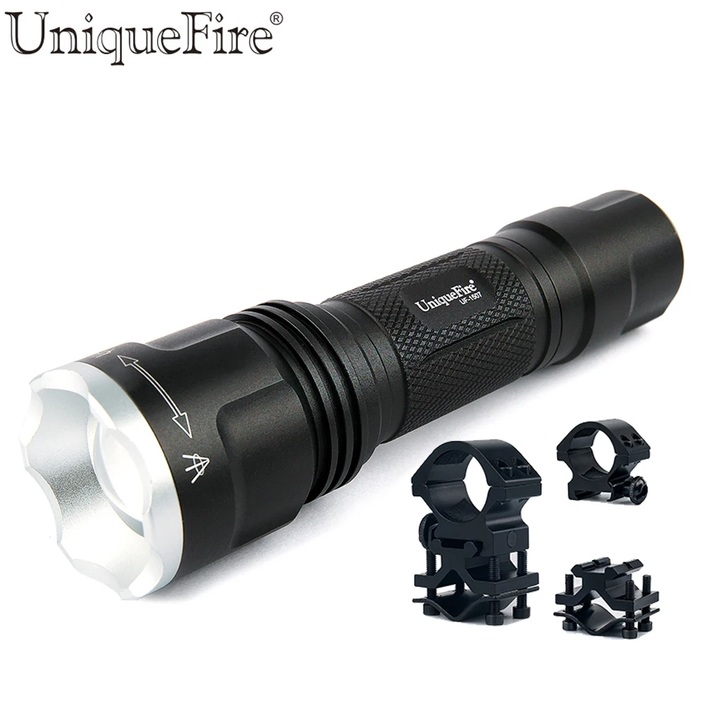 

UniqueFire UF-1507 IR 940NM 20mm Lens Mini LED Flashlight Infrared Light Night Vision Lampe Torch By 18650 Battery+Scope Mount