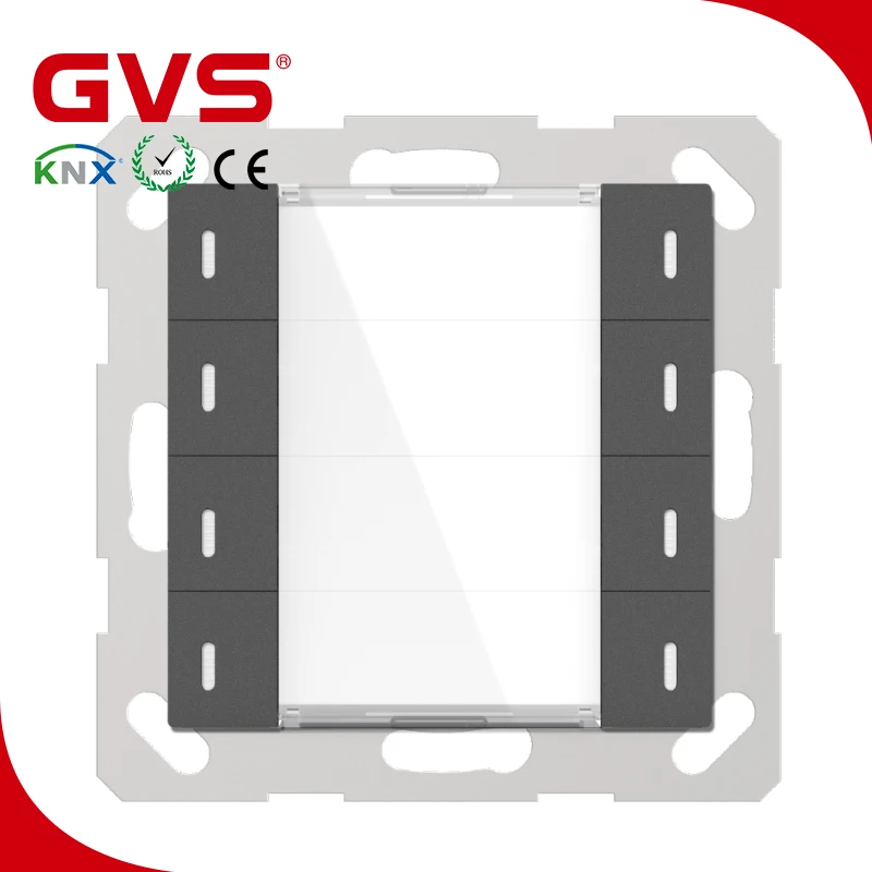 

Latest KNX/EIB GVS K-Bus KNX Push Button 55mm 4 Gang Matt Finish in KNX smart Home automation System