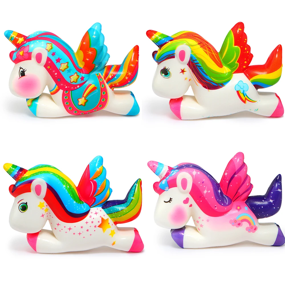 

12CM BIG Squishy Kawaii Unicorn Pegasus Soft Slow Rising Stretchy Squeeze Kid Toys Relieve Stress Bauble Children's Day Gifts