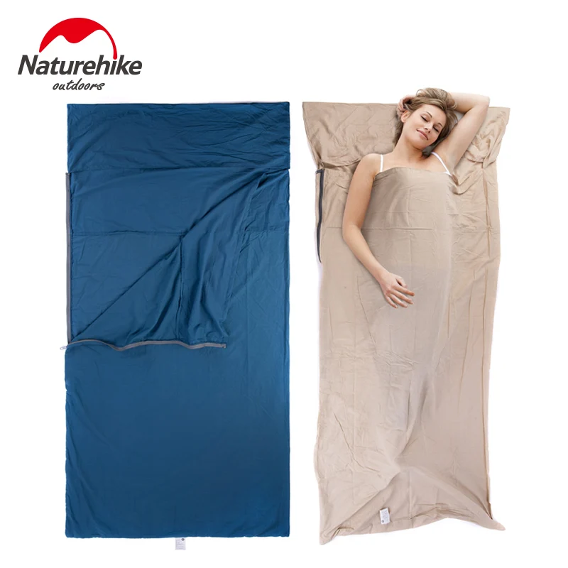 

Naturehike Sleeping Bag Envelope Type Outdoor Camping Cotton High Elasticity Sleeping Bag Liner Portable Sheet Hotel Anti Dirty