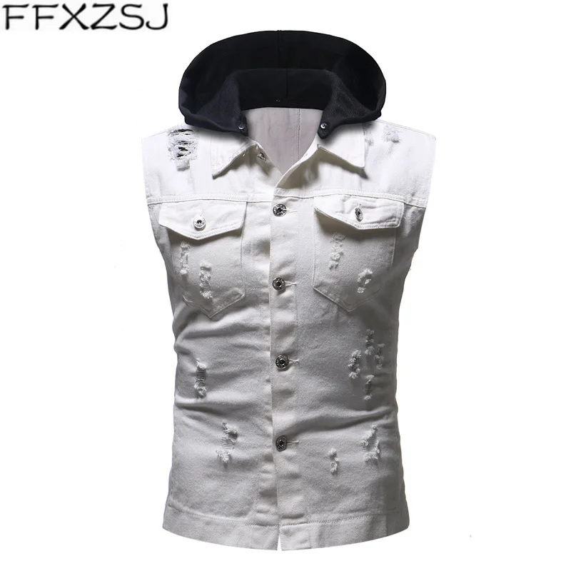FFXZSJ бренд 2019 мужская одежда jaqueta masculina осень зима рубашка ВИНТАЖНАЯ ДЖИНСОВАЯ