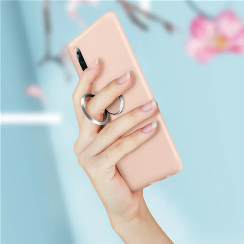 

Shock proof Phone Case original silicone cover For iPhone 7 6 6s 8 X Plus coque iphone XS Max XR Solid Color Ultra thin Cover