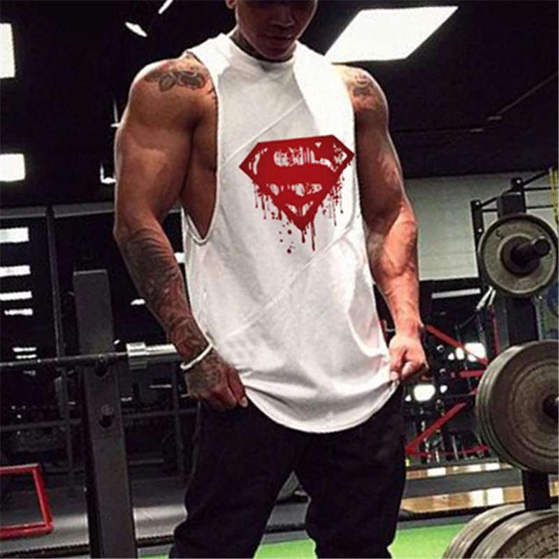 

Muscleguys Bodybuilding Vest Men's Gyms Mens Stringer Tank Tops Weightlifting Singlet Fitness Tanktop Muscle Sleeveless Shirt