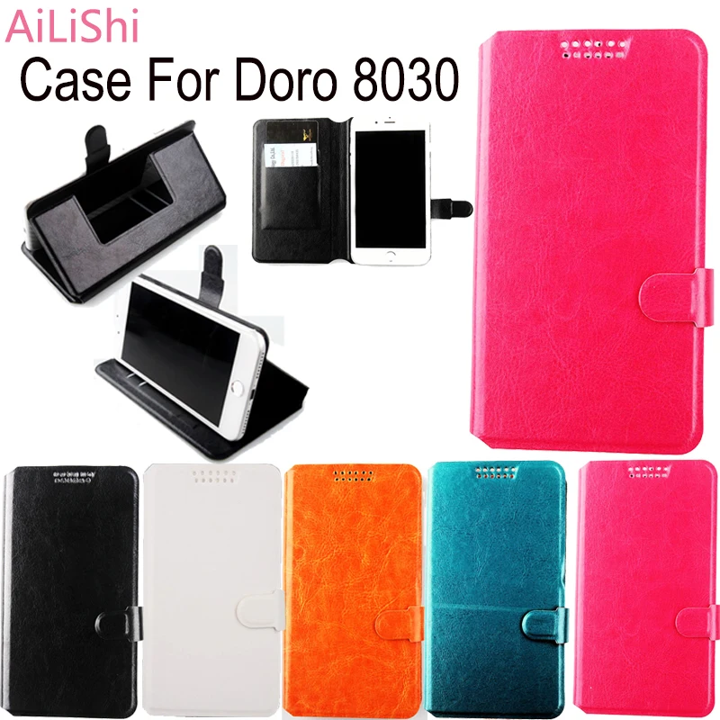 

AiLiShi Factory Direct! Case For Doro 8030 Luxury Dedicated Leather Case New Exclusive 100% Holder Card Slot +Tracking In Stock