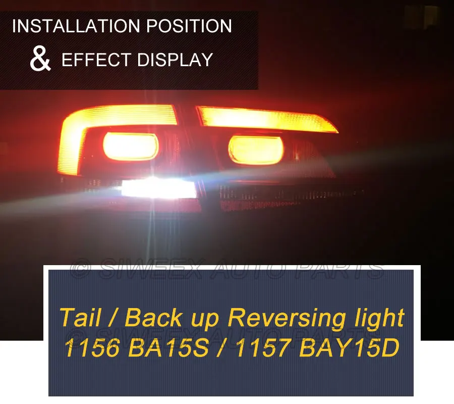 1 шт. 1156 1157 BA15S BAY15D авто лампы 18 светодиодный 5050 SMD P21/5W задних фонарей указателей