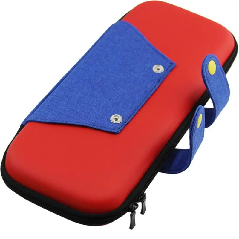 

1Pcs Portable Hard Shell Case For Nintend Switch Dual Zipper Magnetic Button Pouch Storage Bag NS Console Protective Cases