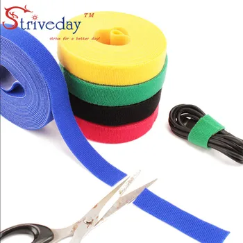 

5 Meters/roll magic tape nylon cable ties Width 4cm wire management cable ties 4 colors to choose from DIY