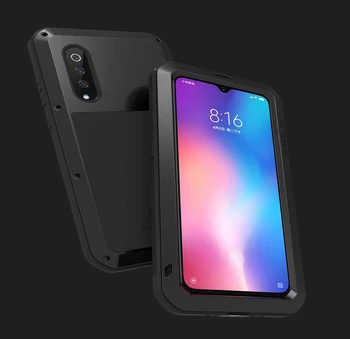 

Gorilla glass film gift)Waterproof Heavy Duty Protective Case For Xiaomi Mi 9 Case Shockproof Metal Armor Cover Xiaomi Mi9 Case