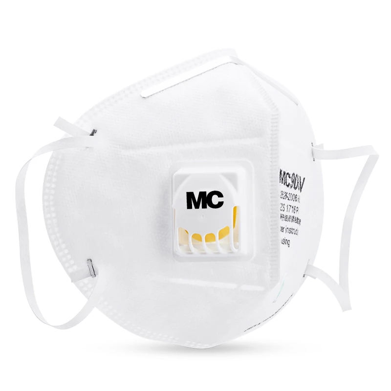

5Pcs/Lot 9001V/9002V Anti Dust Pm 2.5 Mask Anti Influenza Breathing Valve Non Woven Fabric Folding Filter Mask Adult Kn90 Mask