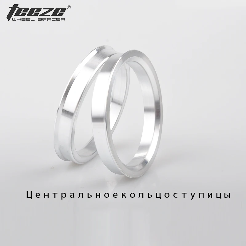 TEEZE-(4 шт./компл.) Алюминий сплав колеса шины аксессуары центр кольца OD 60,1 до ID 58,6 ориентированной для литья под давлением кольца ступицы