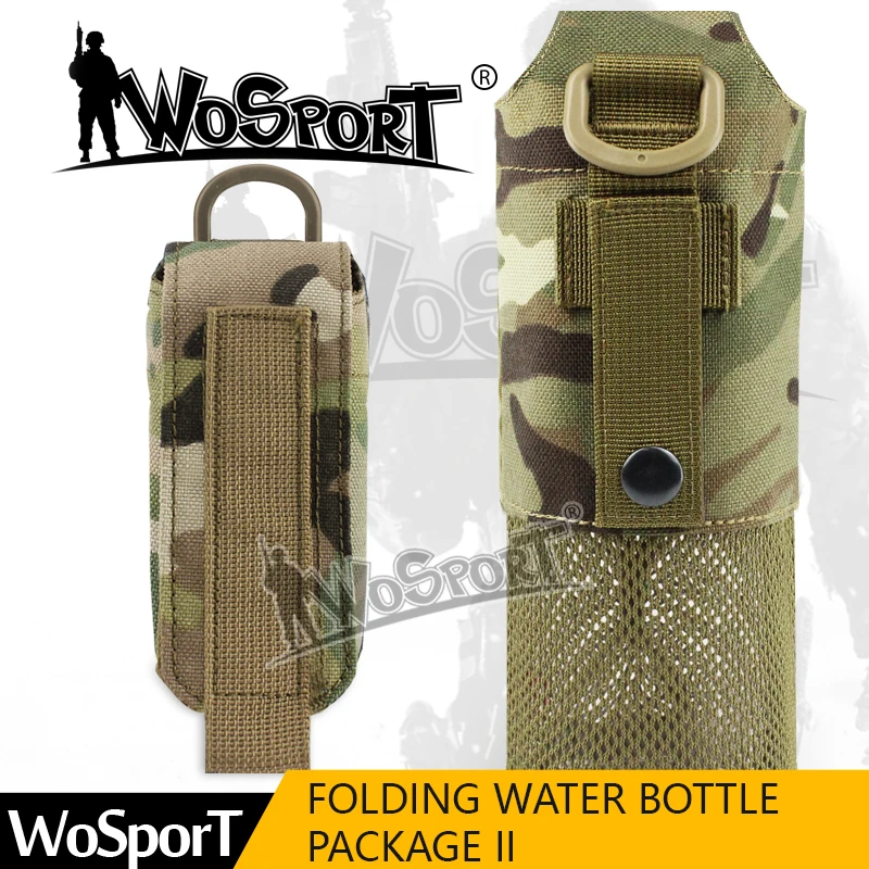 Wosport Скрытая складная сумка для чайника 1000D система Molle тактическая уличная