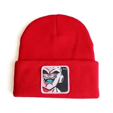 Аниме Дракон шапки с помпонами шапка Majin Buu вязаная шапка хип-хоп чепчик унисекс шапка