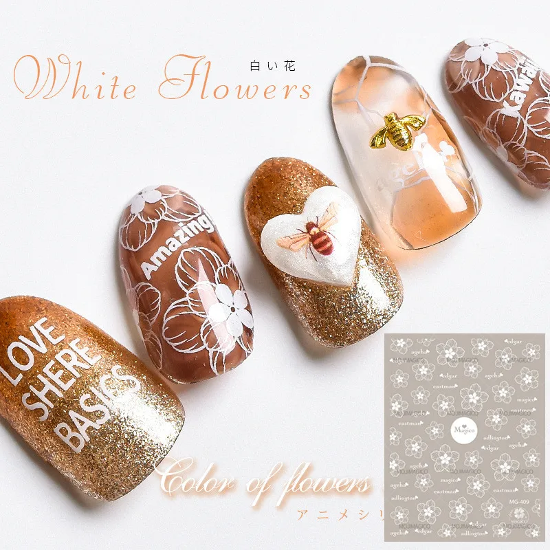 

Newest 3d nail art sticker MAGICO nail-M--409B FLOWER Decals Tool DIY Nail Decoration Tools