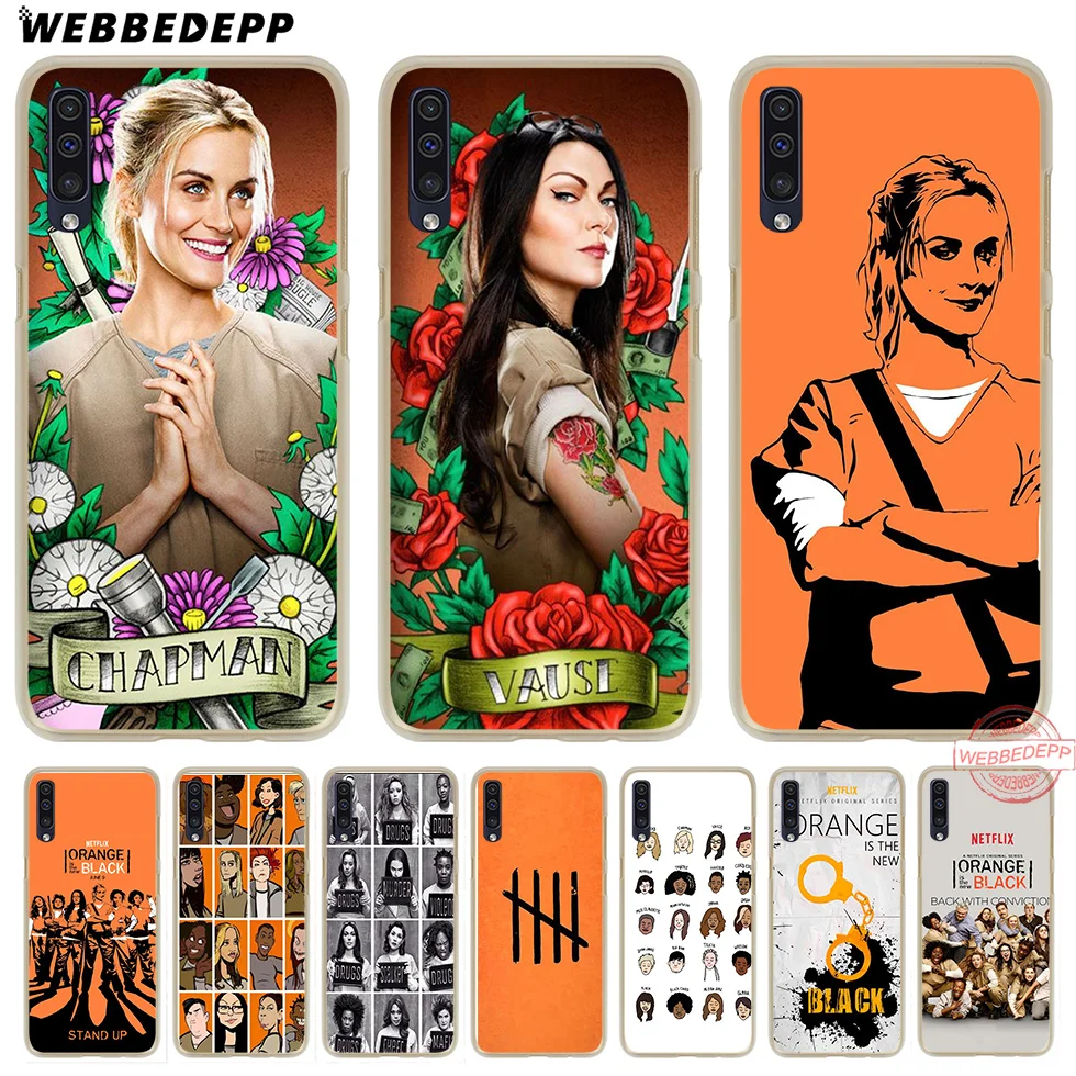 

WEBBEDEPP ORANGE IS THE NEW BLACK Hard Case for Samsung A50 A10s A20s A30s A40s A50s A60 A70 M10 M20 M30 M40