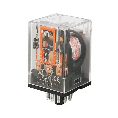 MK3P-I AC220V Coil 11 Pins 3PDT Power Relay w Plug-in Terminal Socket 