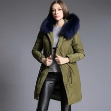 Plus 2016 Winter Jacket Women down jackets Women’s Down coats raccoon fur Hood thicken white duck down coat outerwear Parka