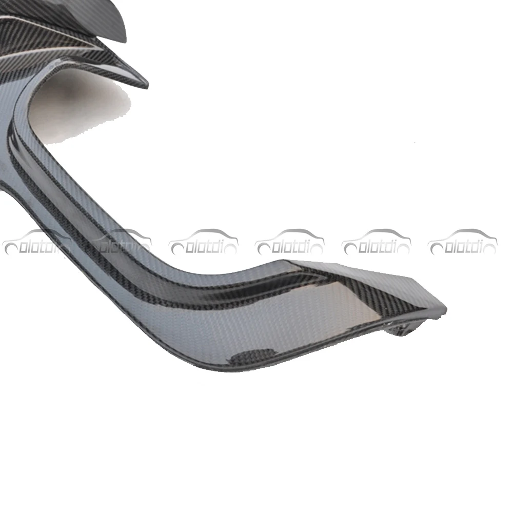 A Style Car Styling Carbon Fiber Rear Lip Bumper Splitter Diffuser For Mercedes Benz C Class W204 C63 AMG C300 C180 2012