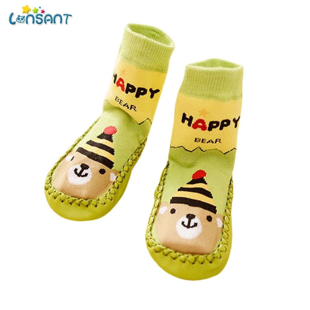 LONSANT Baby Cartoon Toddler Anti slip Baby Sock Kids Warm Boys Girls Socks Toddler Anti slip
