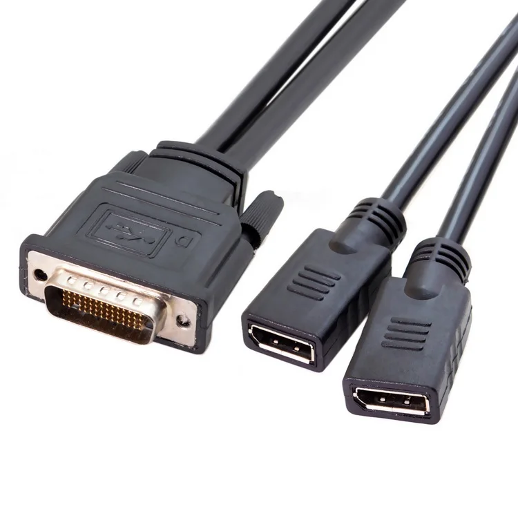 20 см DMS 59Pin Штекерный к двойному DP Displayport Display port & HDMI 1 4 HDTV женский сплиттер