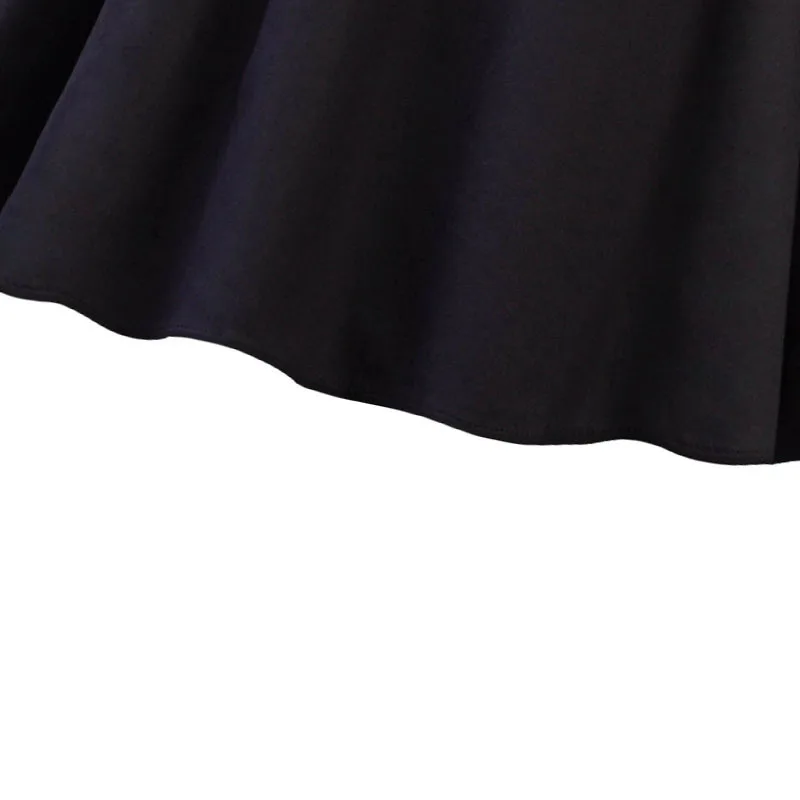 ShejoinSheenjoy Black Vintage Dress V-Neck Long Sleeve Autumn Winter A-Line Dresses Womens Clothing Ball Gown Party Dresses (8)