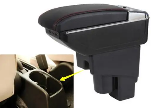 Arm Rest Rotatable For Honda Fit Jazz 2004-2007 Hatchback Center Centre Console Storage Box Armrest 2004 2005 2006 2007 